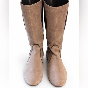Retro style unique Tan Suede Women's Boots
